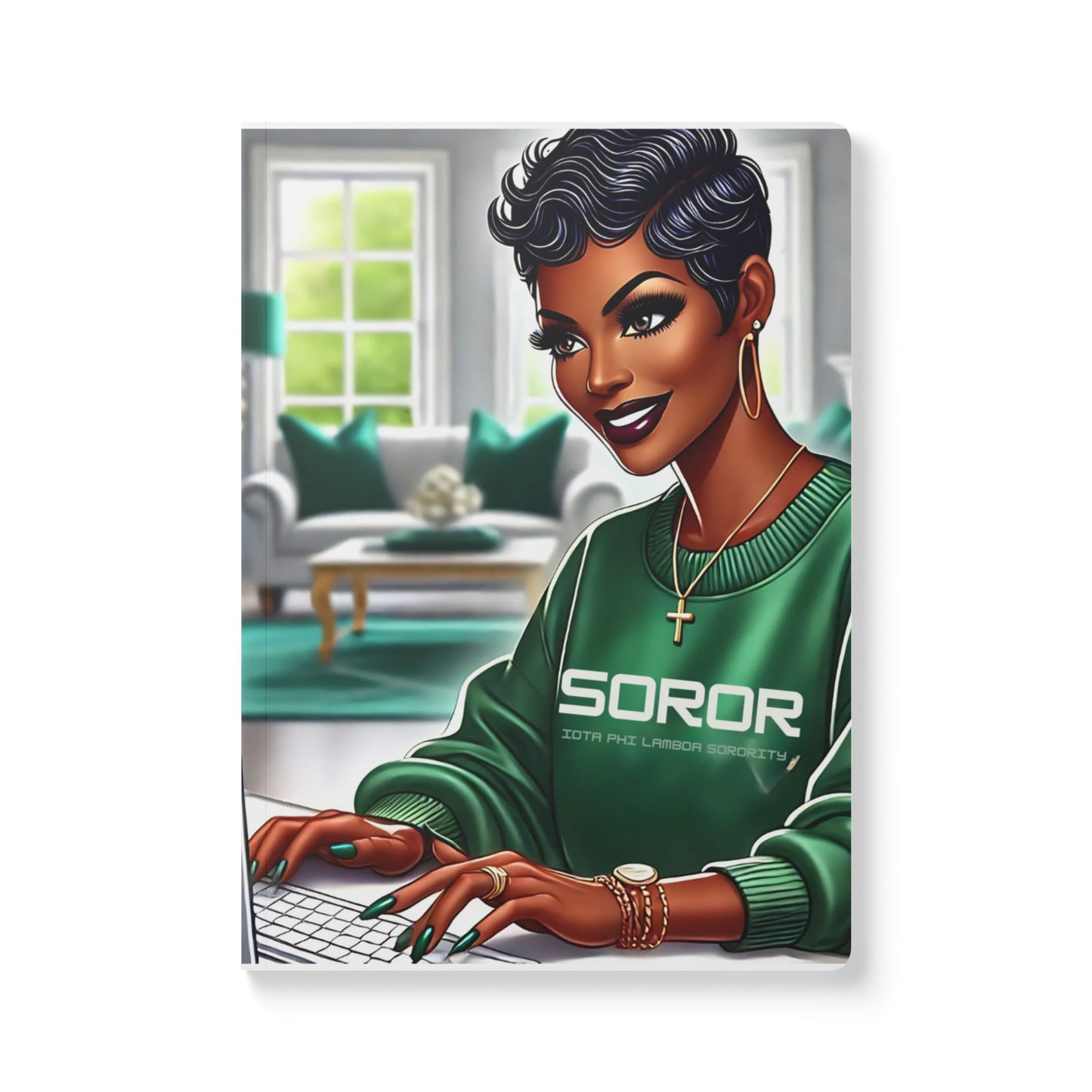 Proud Soror: Celebrating Sisterhood and Style Softcover Journal (with Inside Prints)