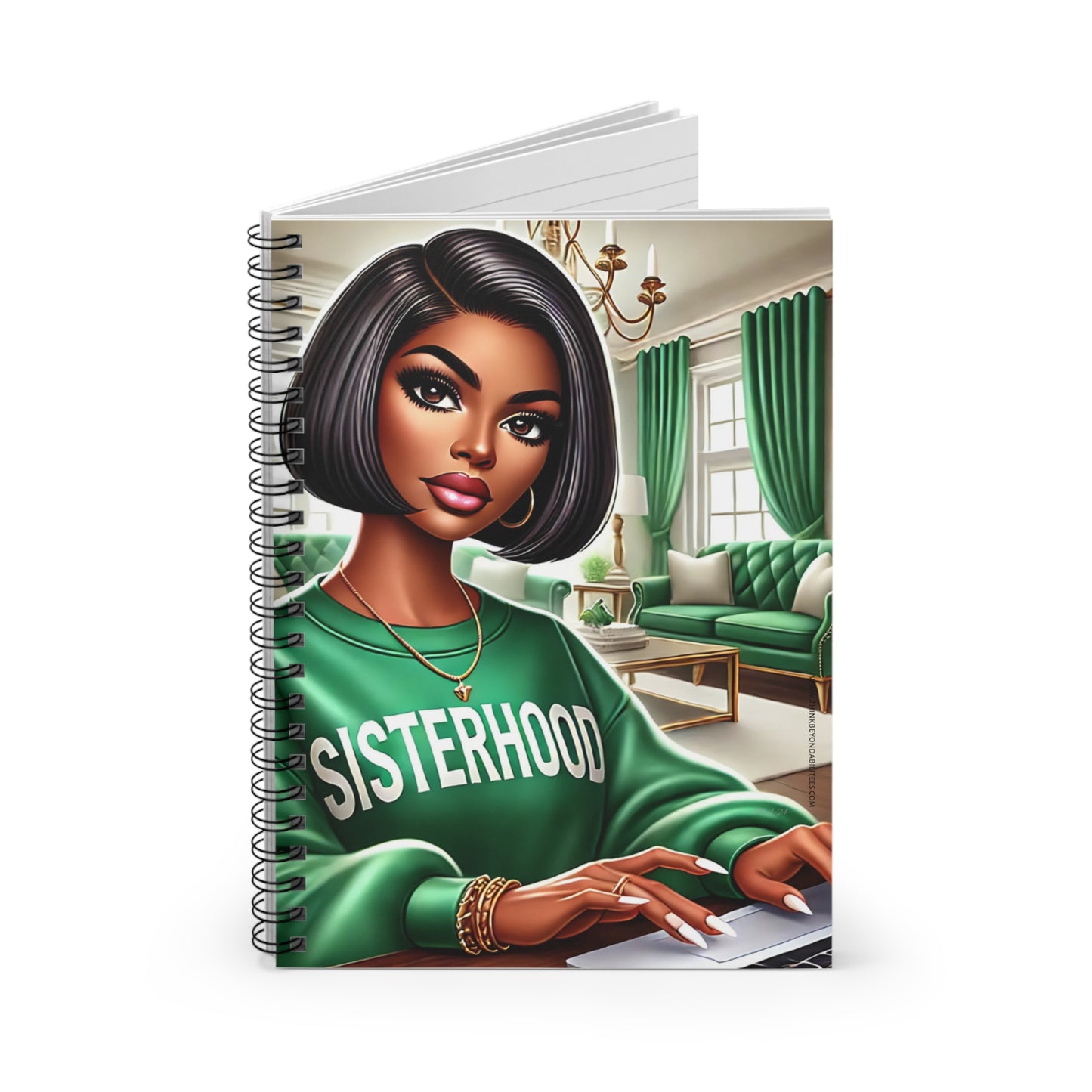 Celebrating Sisterhood: Strength, Style, and Empowerment Spiral Notebook - Ruled Line