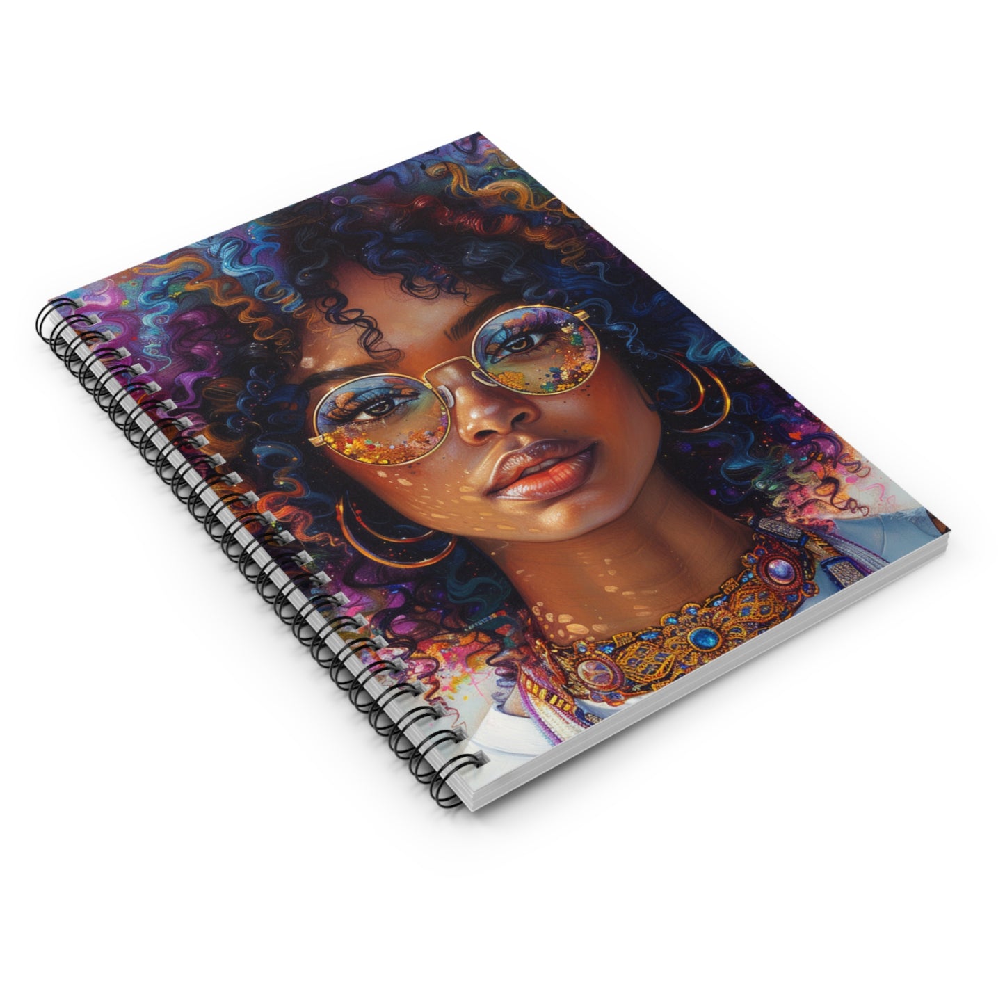 Cosmic Vibes Spiral Notebook - Ruled Line