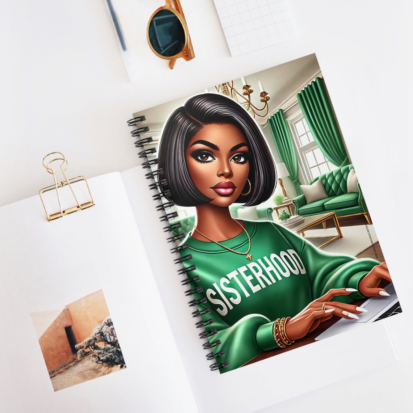 Celebrating Sisterhood: Strength, Style, and Empowerment Spiral Notebook - Ruled Line