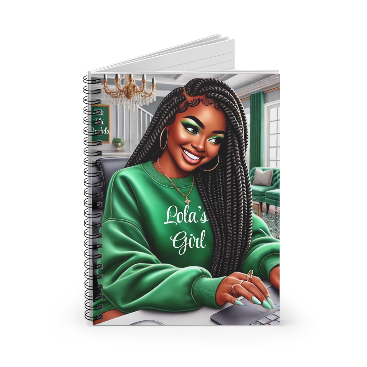 Lola’s Girl: Embracing Confidence and Positivity Spiral Notebook - Ruled Line