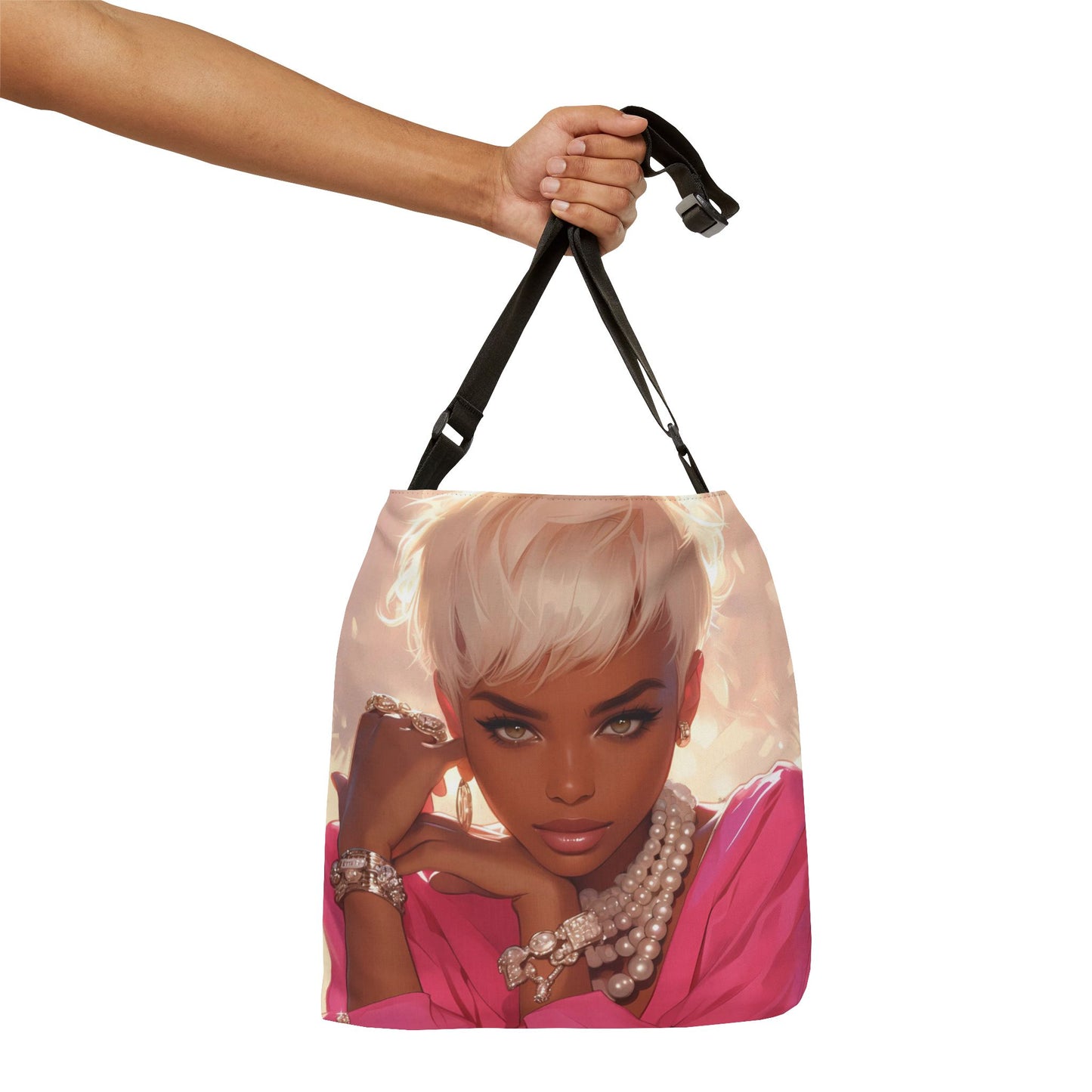 Embrace Your Elegance Adjustable Tote Bag (AOP)