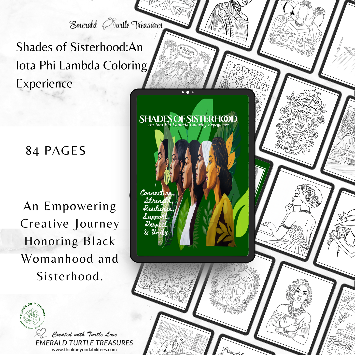Shades of Sisterhood Coloring Book