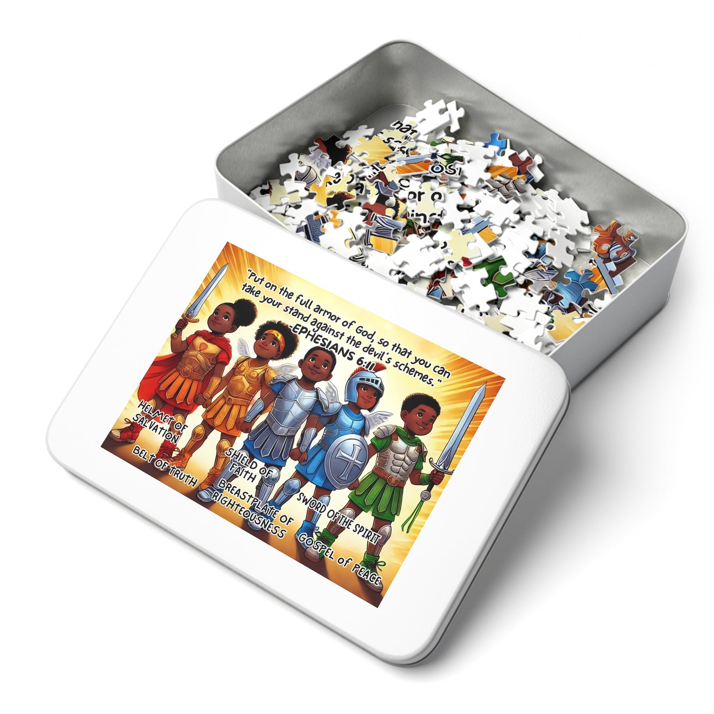 Equipped with Faith: The Armor of God for Kids Jigsaw Puzzle (252-Piece)