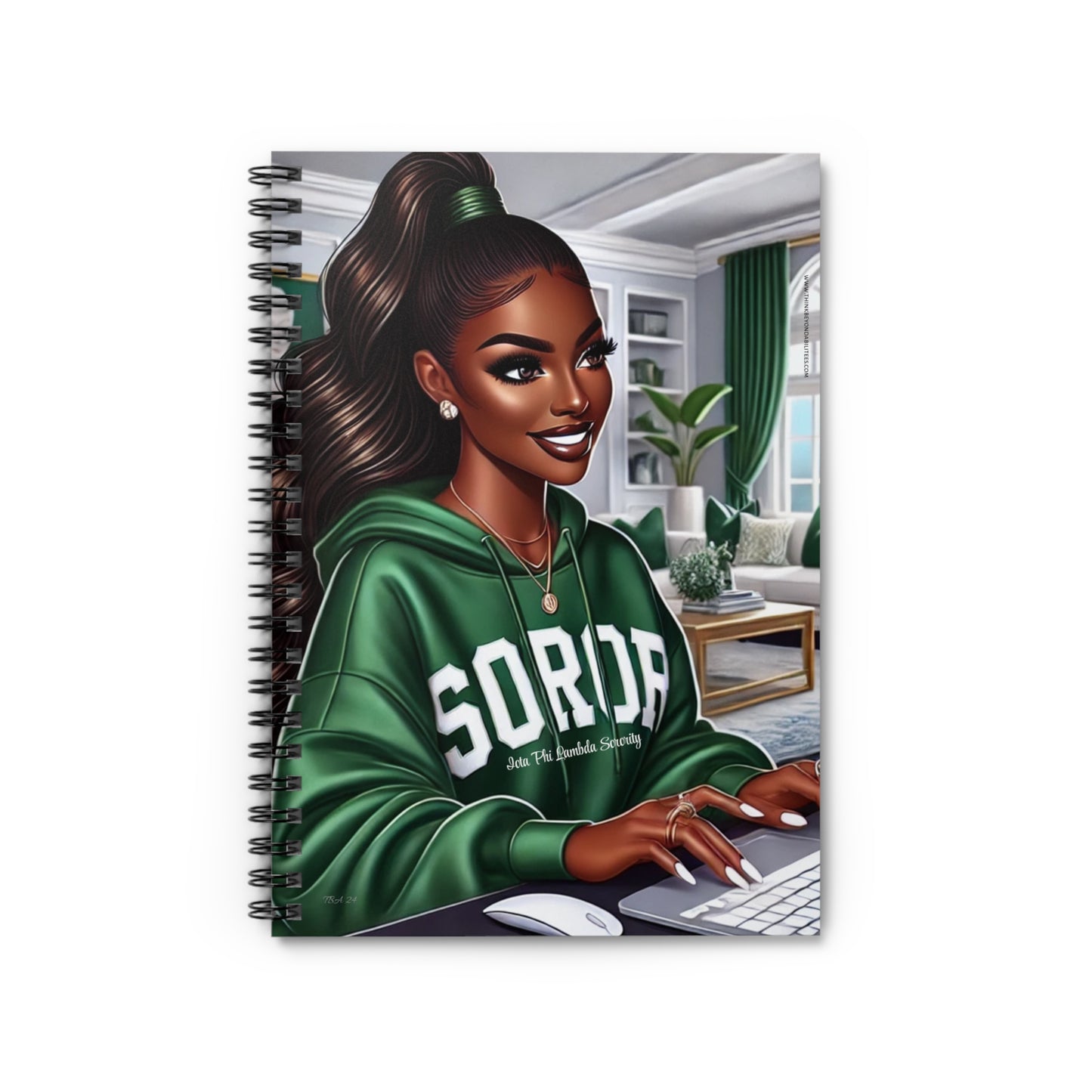 Sisterhood & Style: Representing Iota Phi Lambda Proudly Spiral Notebook - Ruled Line