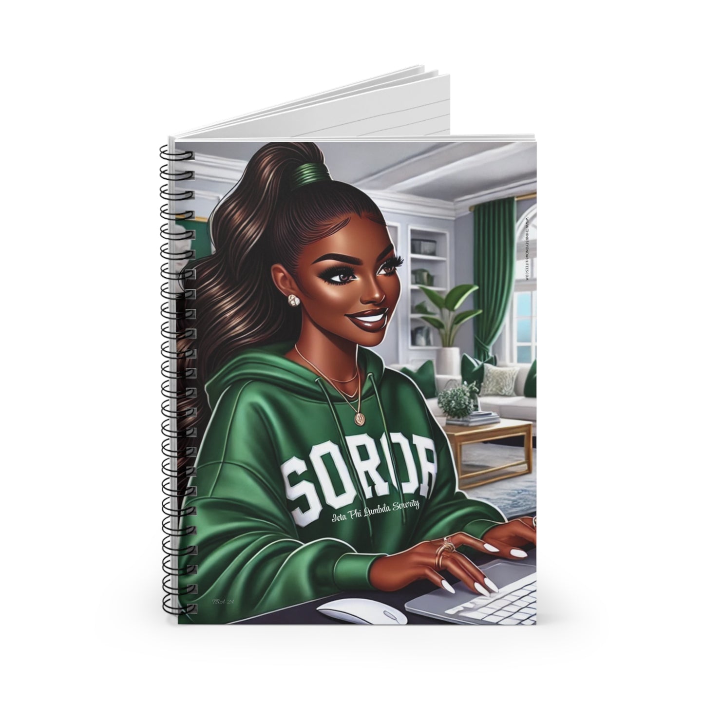 Sisterhood & Style: Representing Iota Phi Lambda Proudly Spiral Notebook - Ruled Line