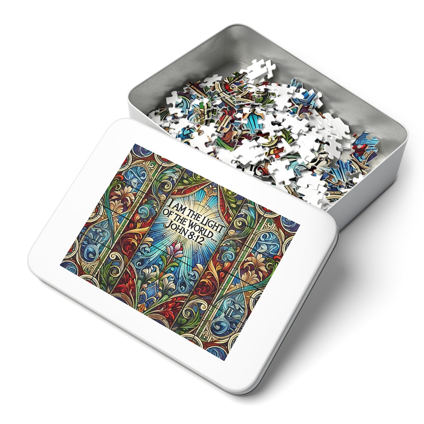 Shining His Light: Embracing John 8:12 Jigsaw Puzzle (252-Piece)