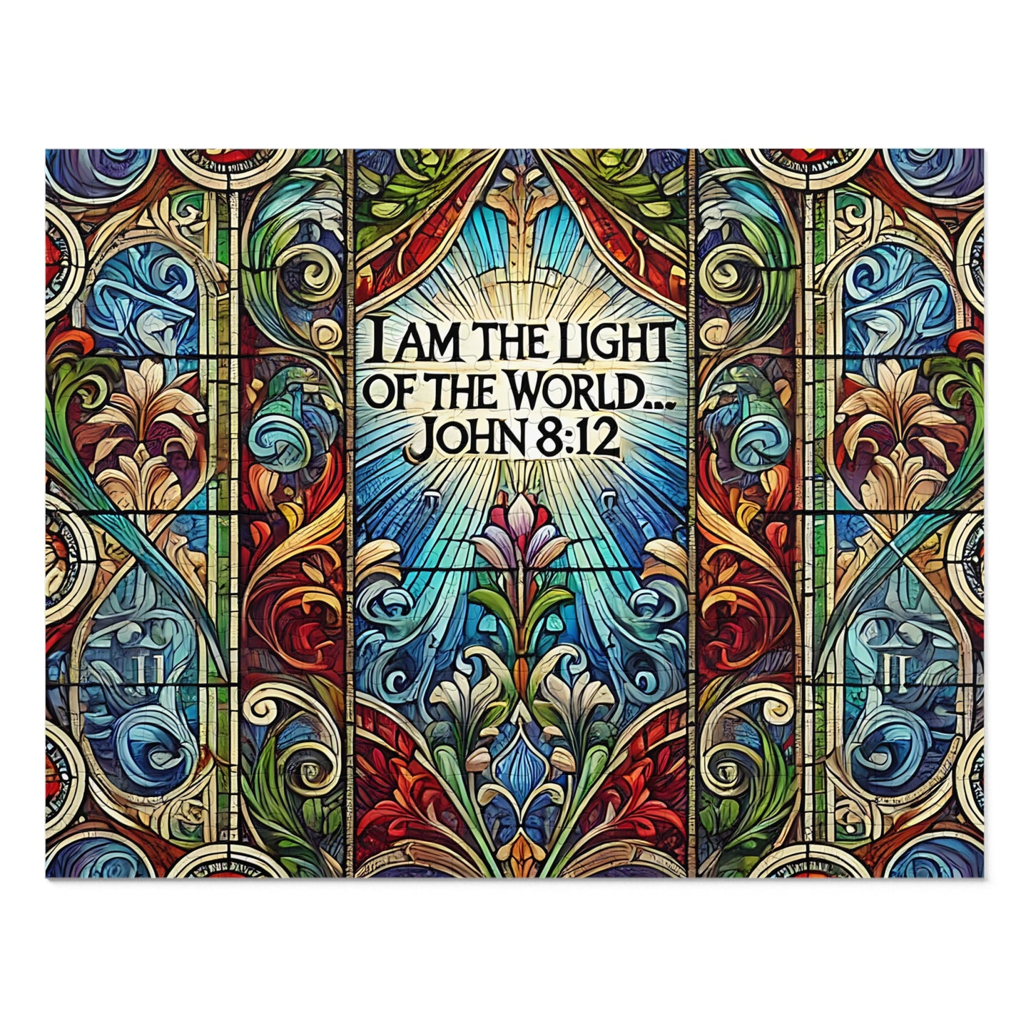 Shining His Light: Embracing John 8:12 Jigsaw Puzzle (252-Piece)