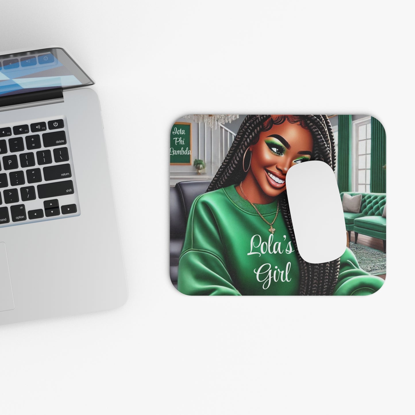 Sorority Style with Lola’s Girl Vibes Mouse Pad (Rectangle)