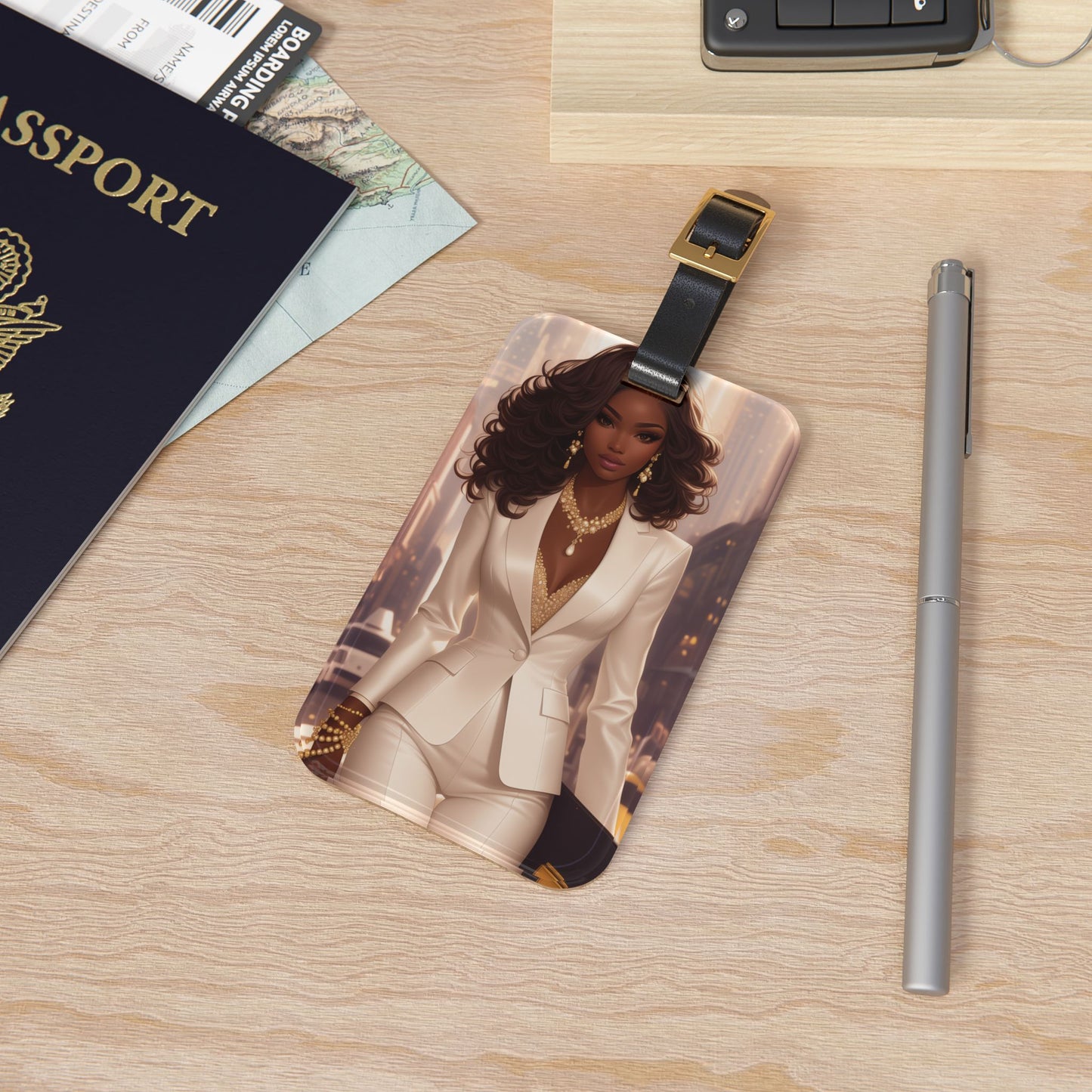 Golden Ambition Luggage Tag