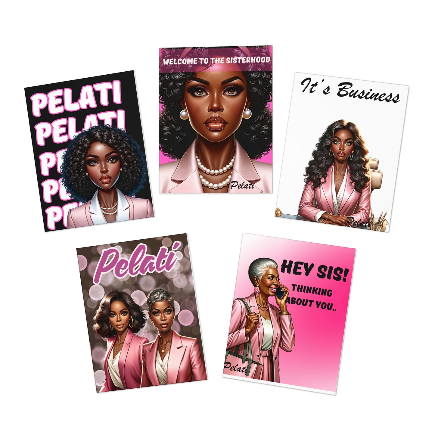 Welcome to the Strong Sisterhood of Pelati Greeting Cards (Blank Inside)