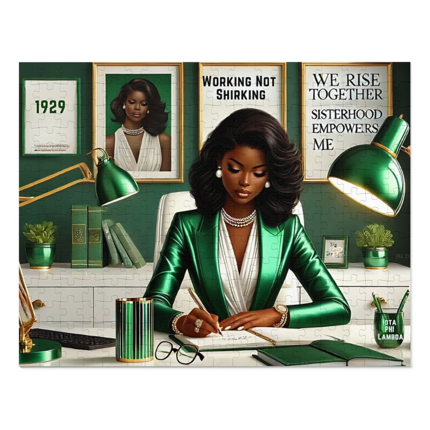 Empowerment in Style: Building Legacy with Grace Jigsaw Puzzle with Tin