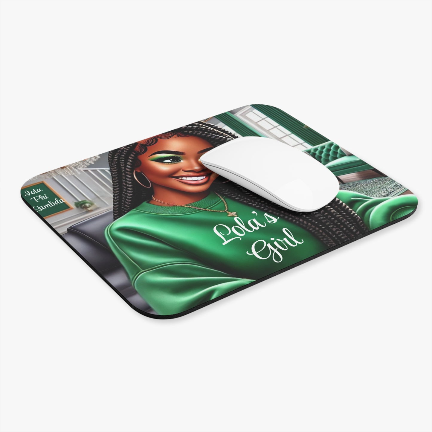 Sorority Style with Lola’s Girl Vibes Mouse Pad (Rectangle)