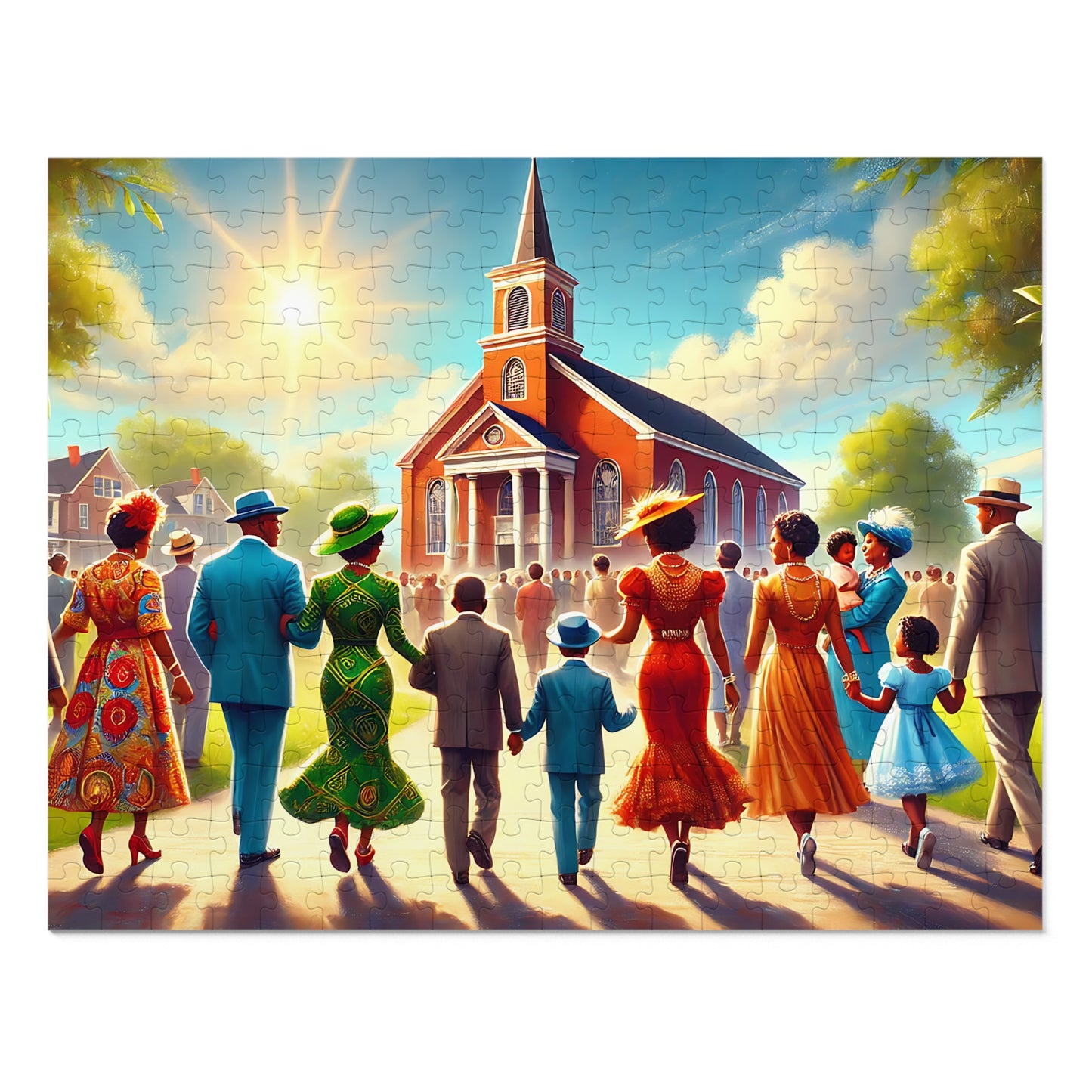 United in Faith: The Joy of Sunday Worship Jigsaw Puzzle (110, 252-Piece)