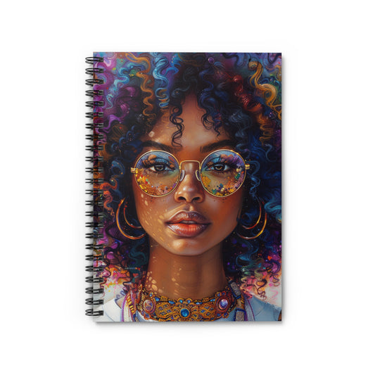 Cosmic Vibes Spiral Notebook - Ruled Line