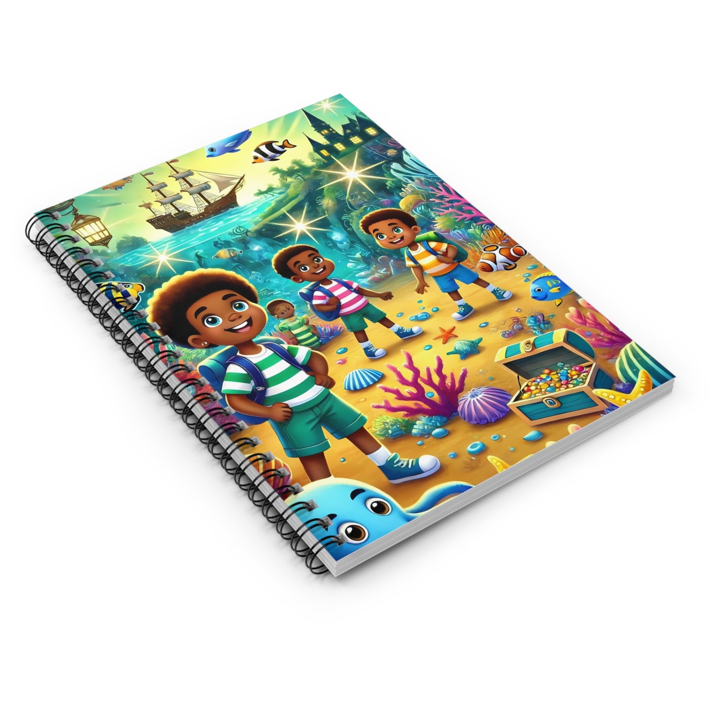 Underwater Adventure Spiral Notebook - Ruled Line