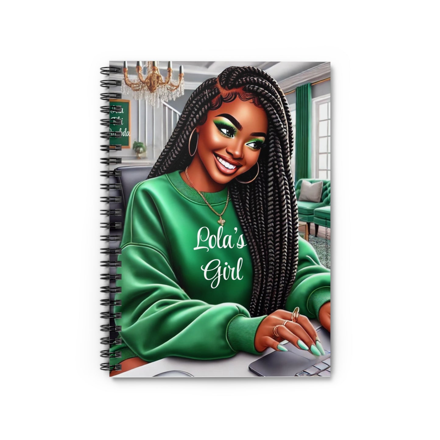 Lola’s Girl: Embracing Confidence and Positivity Spiral Notebook - Ruled Line