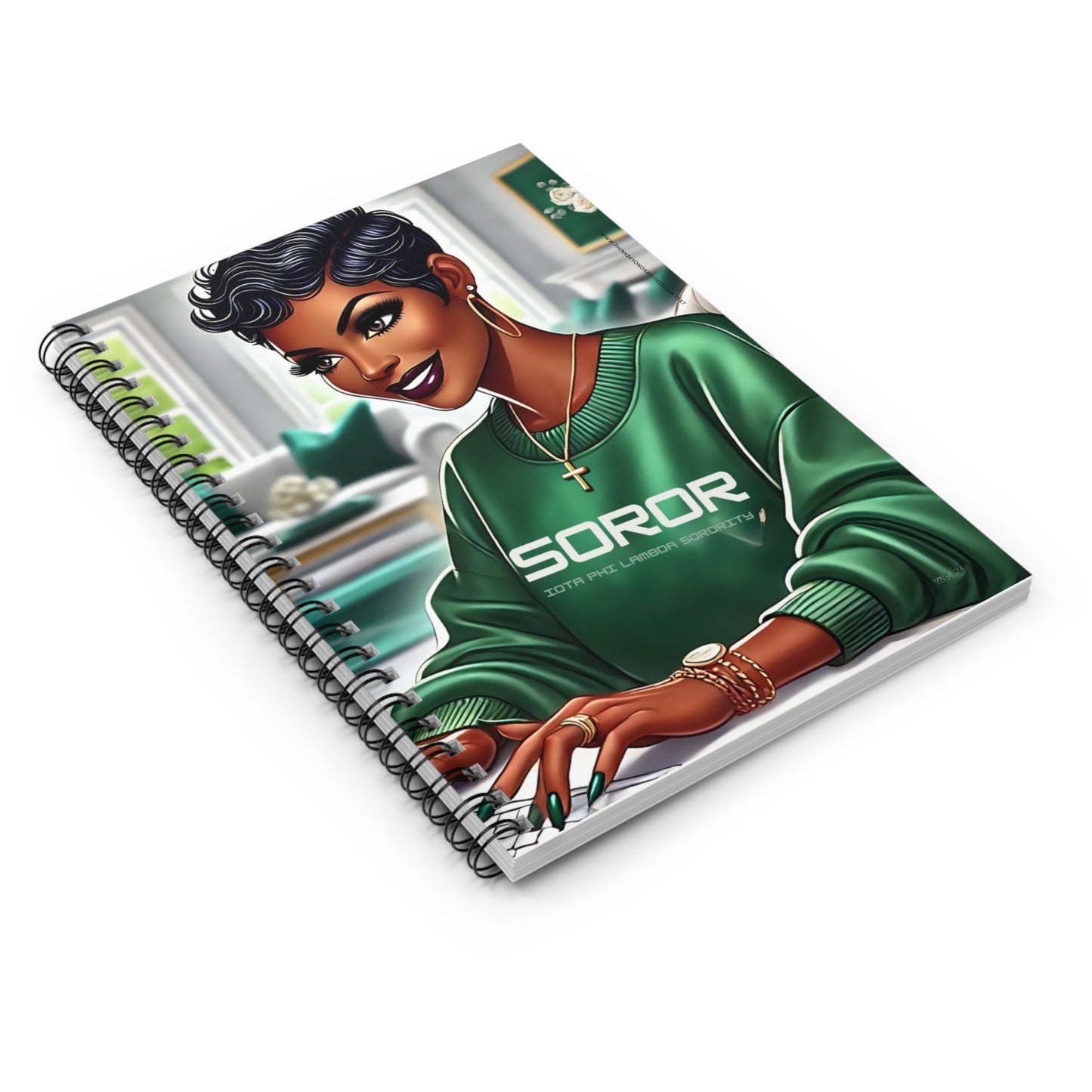 Proud Soror: Celebrating Sisterhood and Style Spiral Notebook - Ruled Line