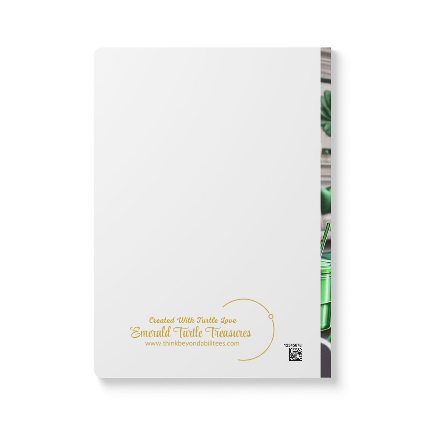 Elegant Sorority Journal – Turtle & Pearls Collection Softcover Journal (with Inside Prints)