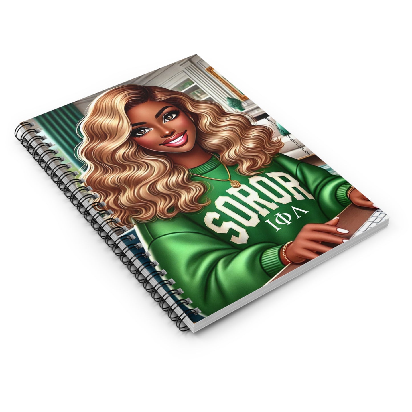 Sorority Sisterhood Style: Iota Phi Lambda Edition Spiral Notebook - Ruled Line