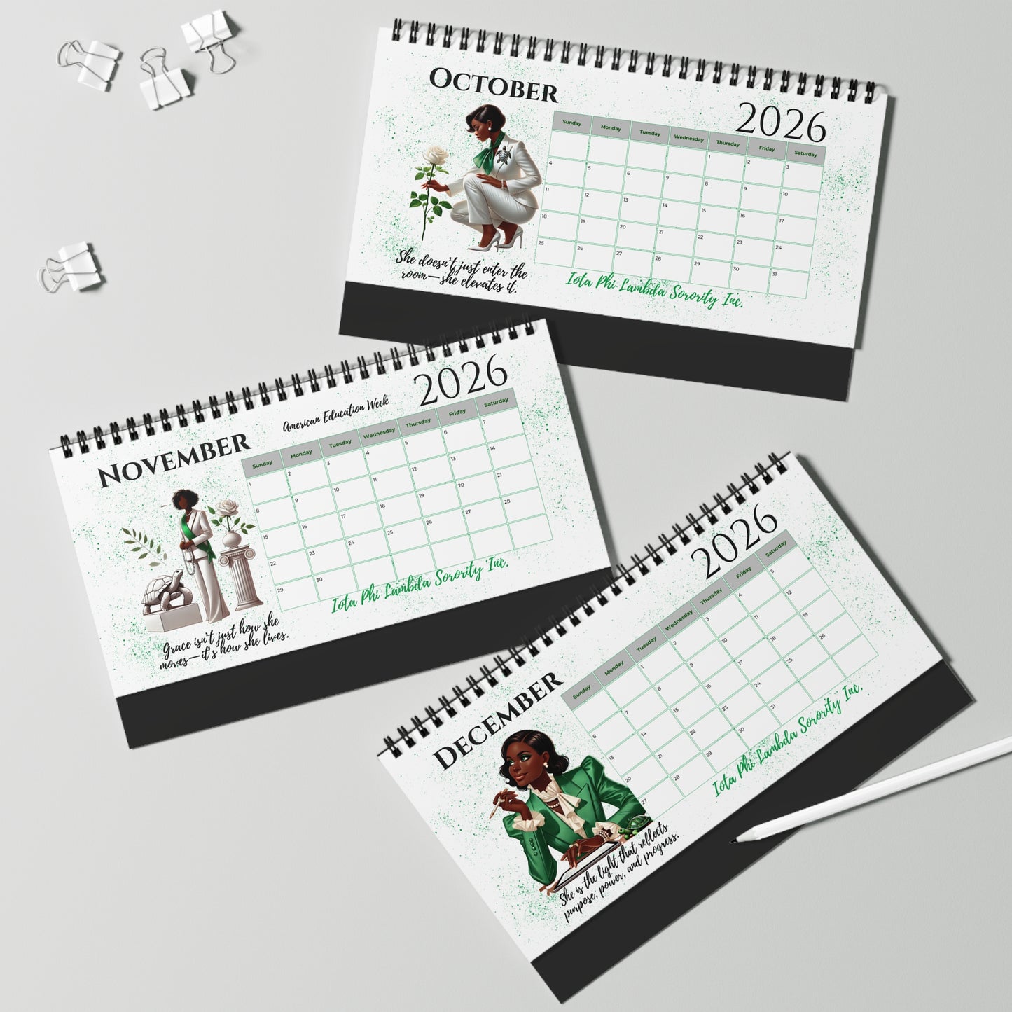 I Am Her 2026 Desktop Calendar