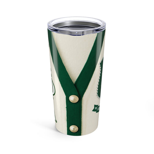 Iota Phi Lambda White Sweater-Inspired Tumbler 20oz