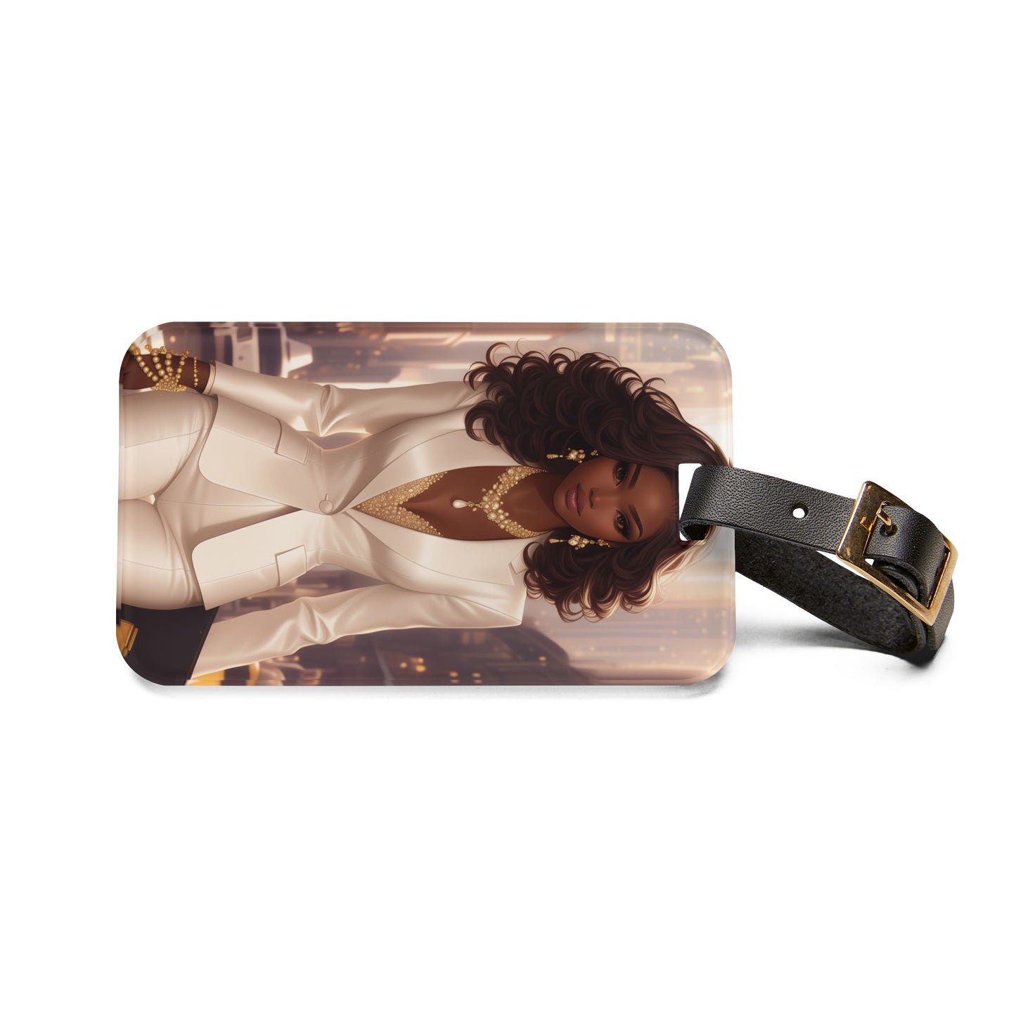 Golden Ambition Luggage Tag