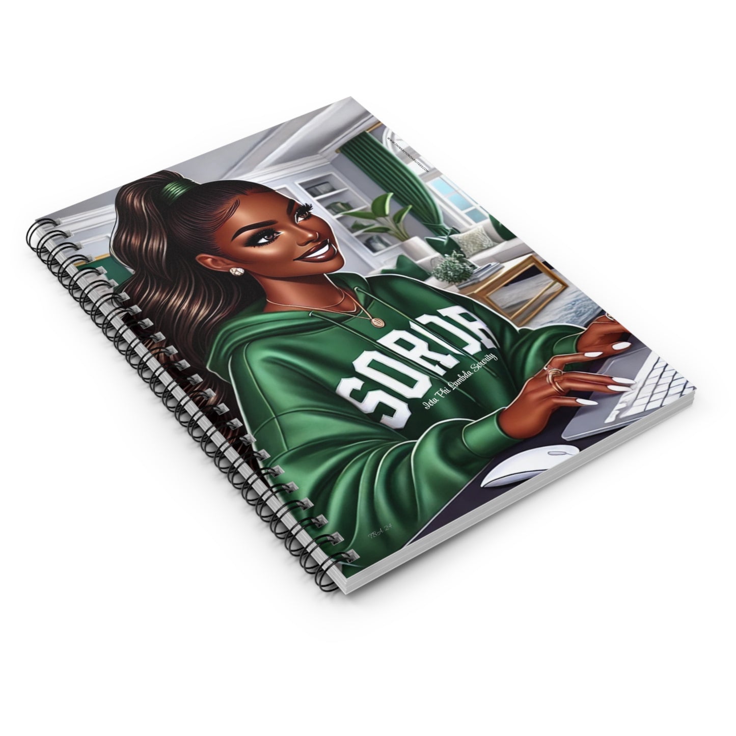 Sisterhood & Style: Representing Iota Phi Lambda Proudly Spiral Notebook - Ruled Line