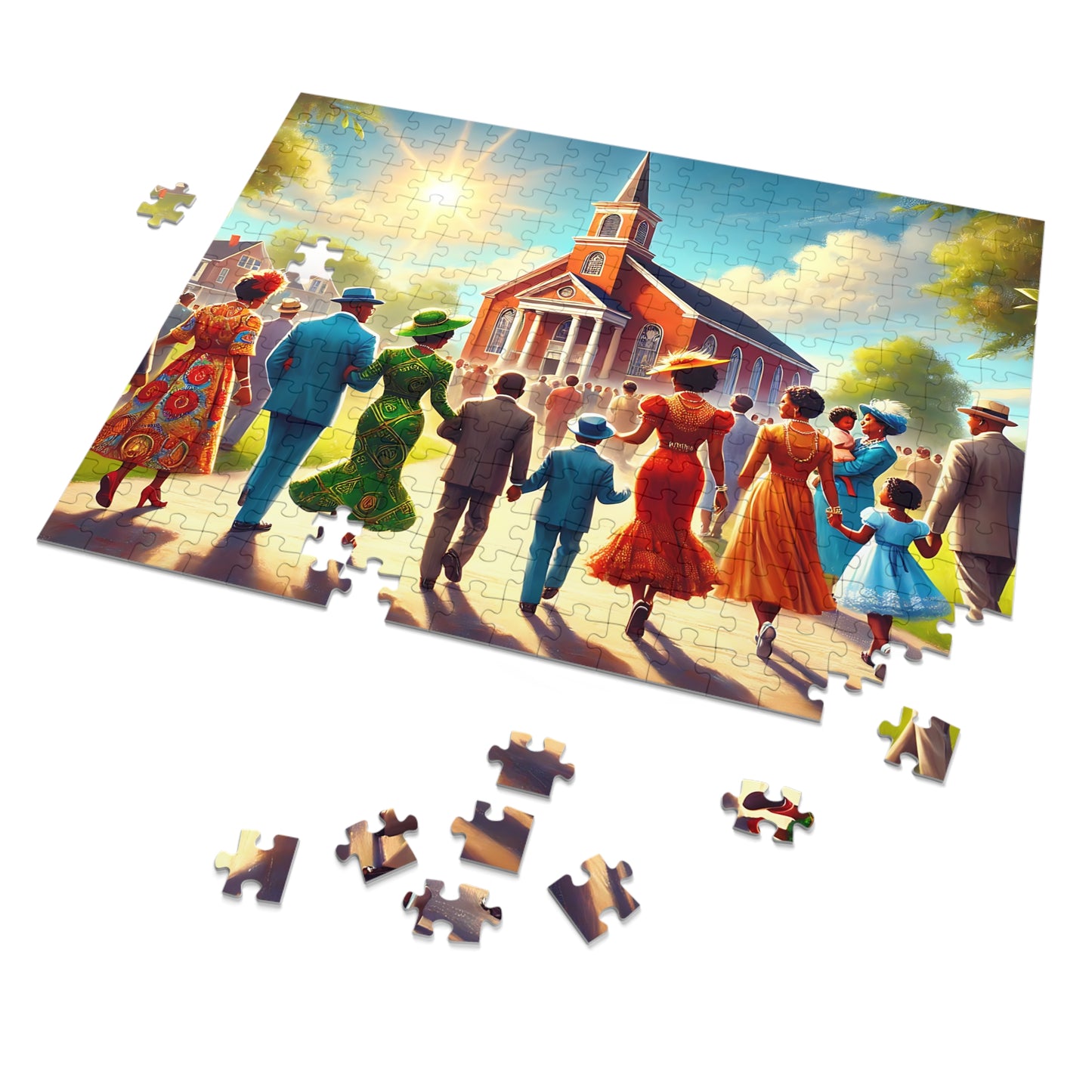 United in Faith: The Joy of Sunday Worship Jigsaw Puzzle (110, 252-Piece)