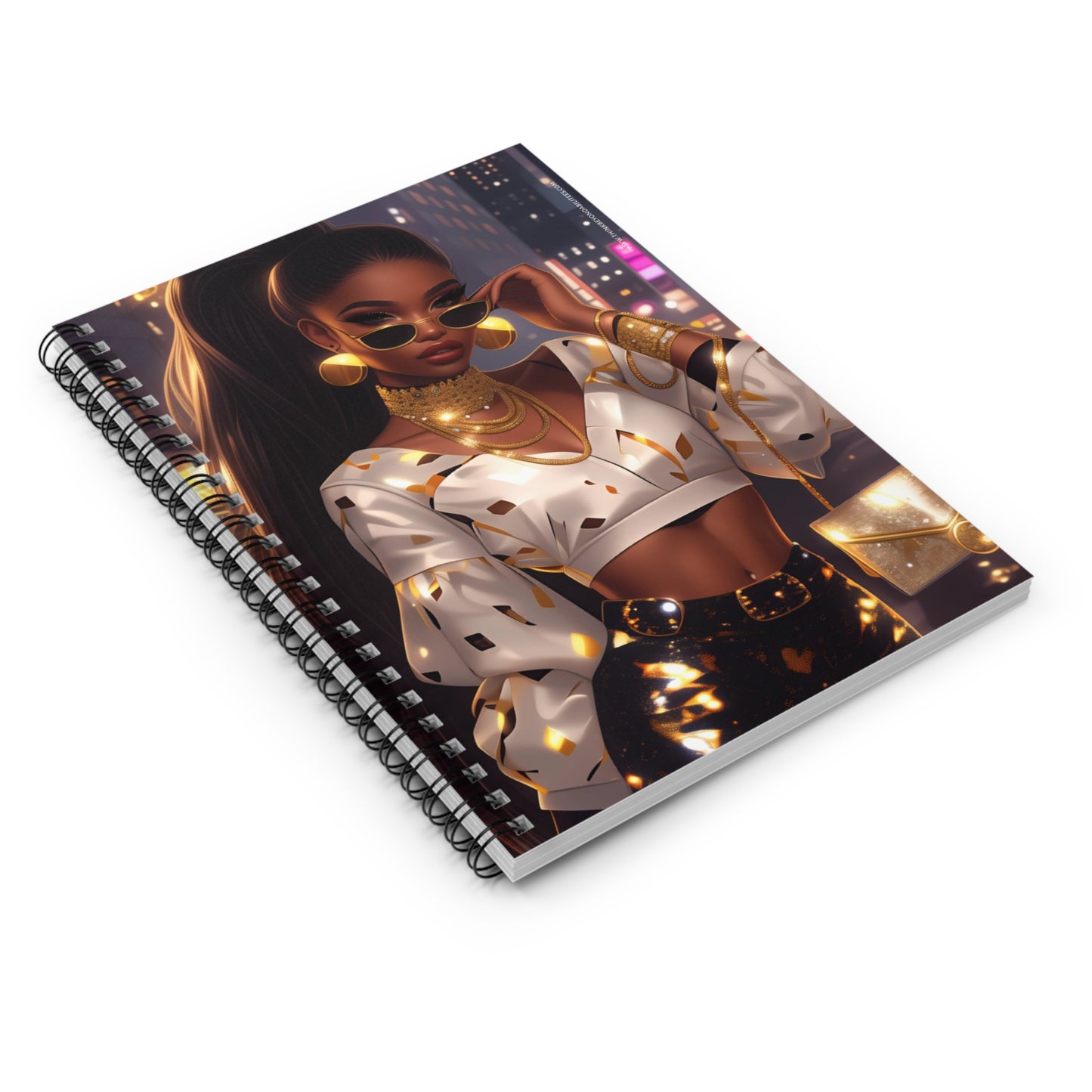 Glam Chic Spiral Notebook - Ruled Line