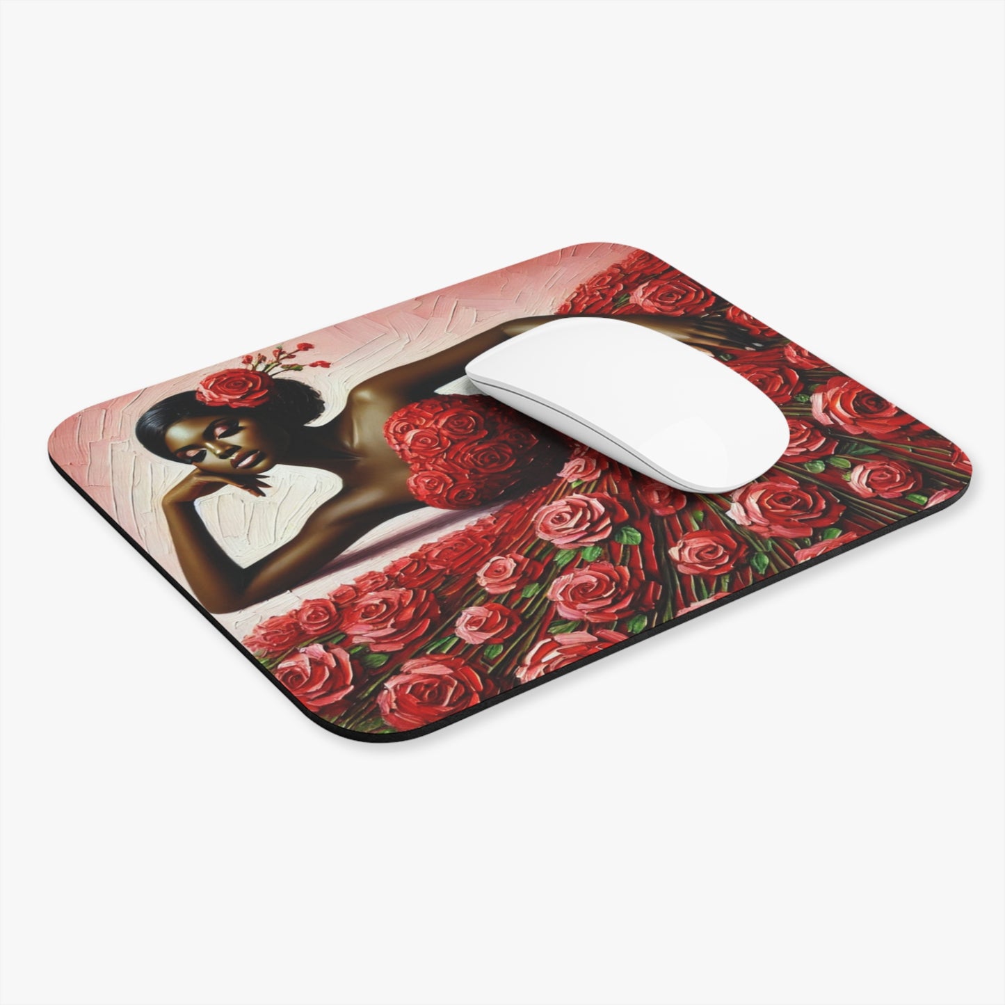 Rose Elegance Mouse Pad (Rectangle)