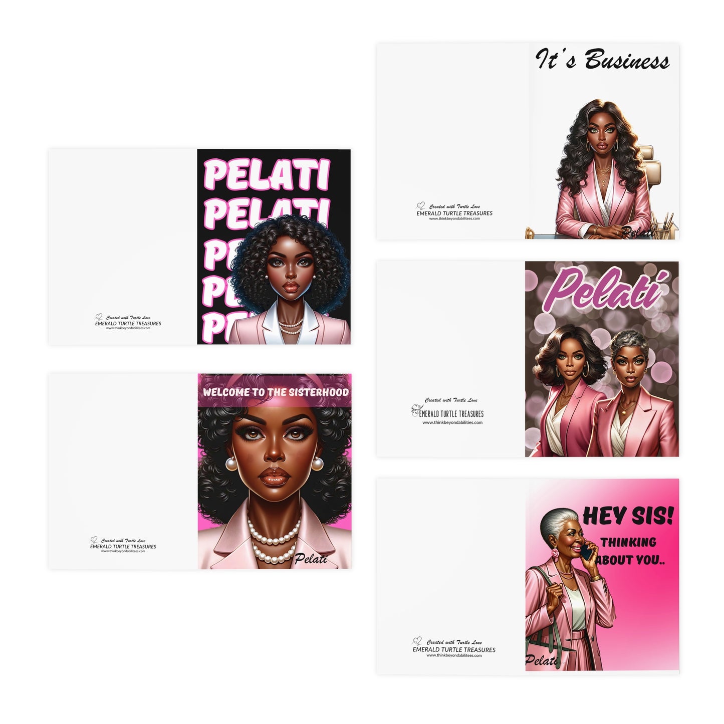 Welcome to the Strong Sisterhood of Pelati Greeting Cards (Blank Inside)