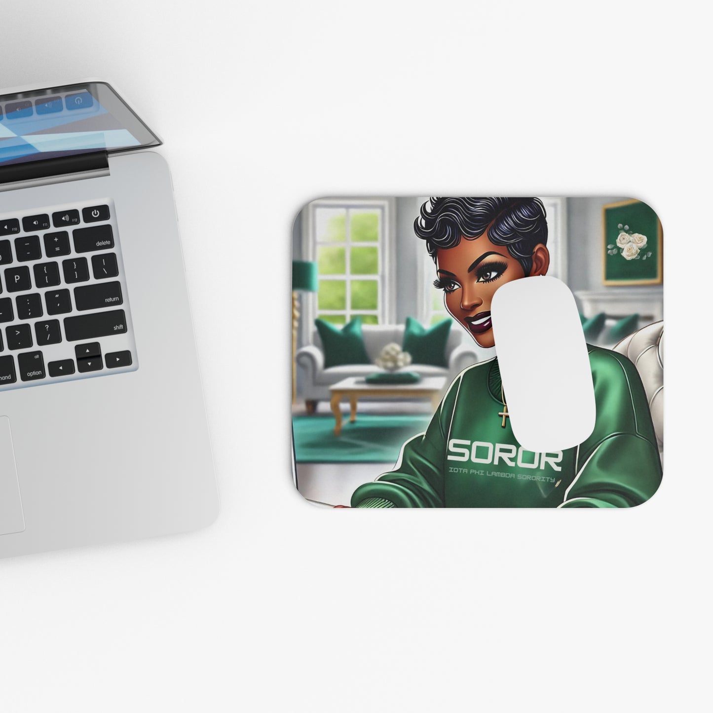 Connected by Sisterhood: Sorority Strong Mouse Pad (Rectangle)