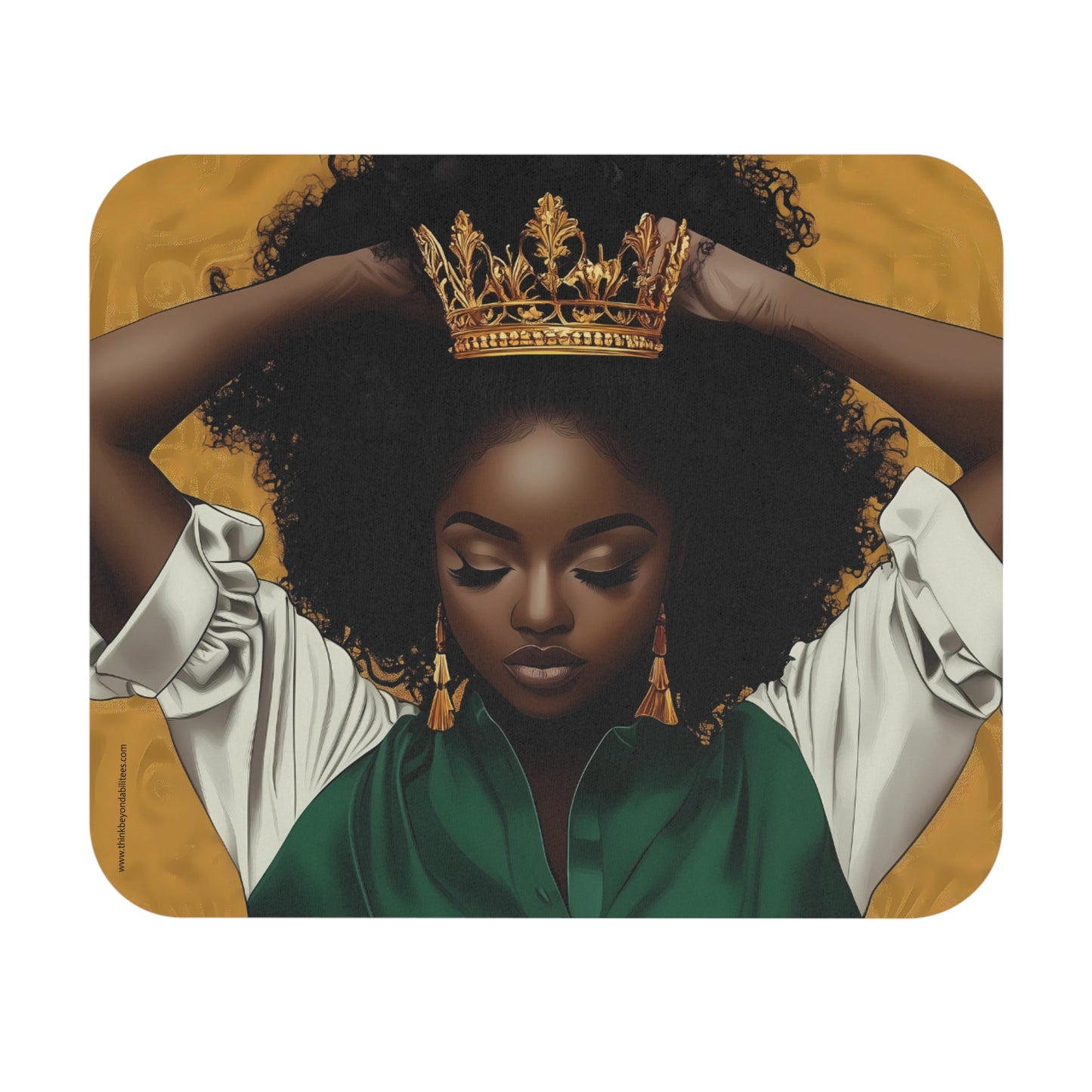 Queen Energy – Wear Your Crown with Pride Mouse Pad (Rectangle)