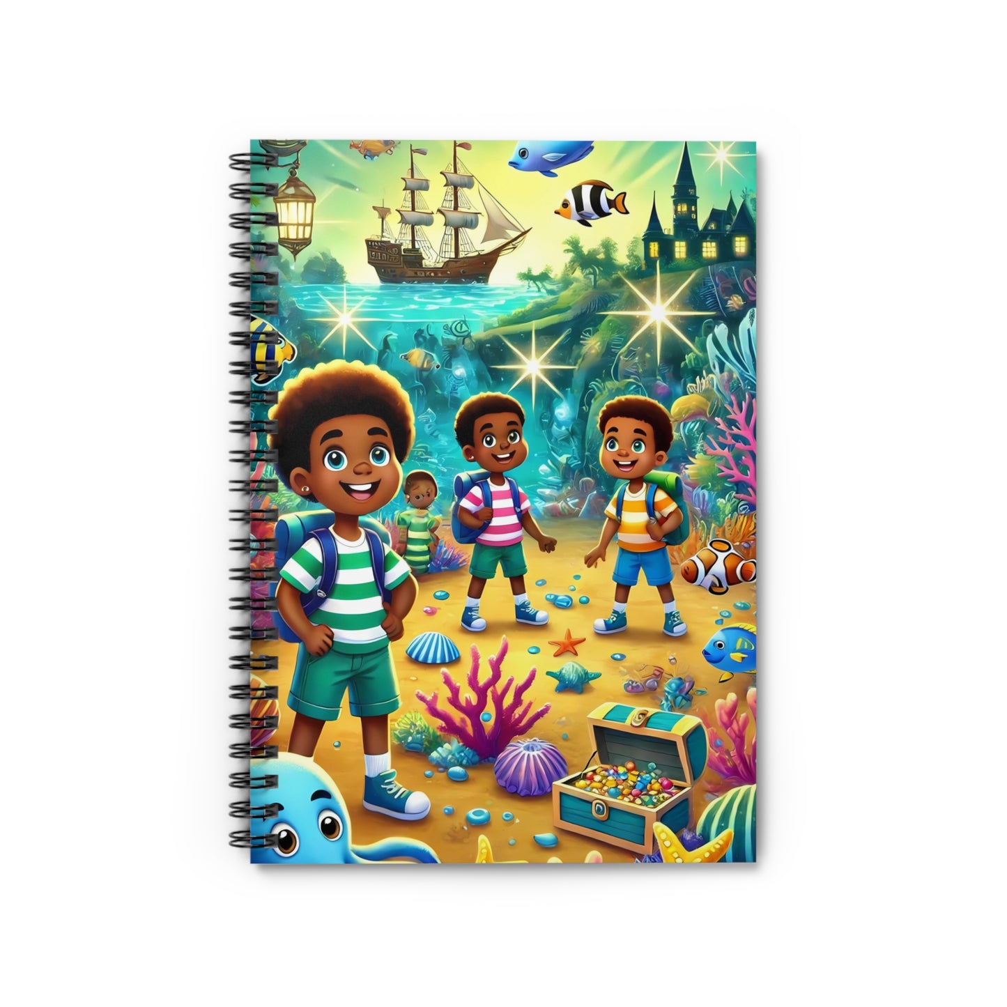 Underwater Adventure Spiral Notebook - Ruled Line