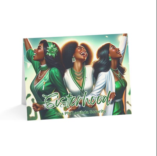 Sisterhood: Celebrating Strength, Joy, and Unity Greeting Card (Blank inside)