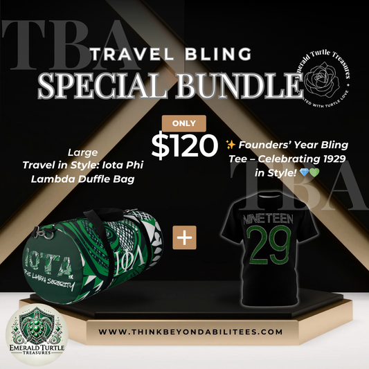 Travel Bling Special Bundle – Duffle Bag & Founders’ Year Tee