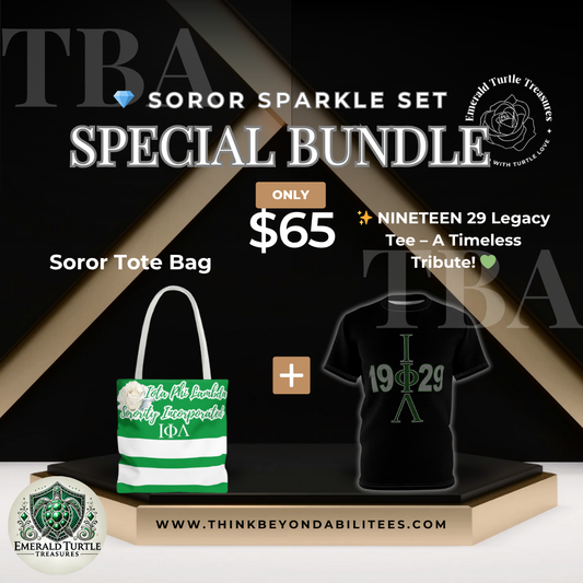 Soror Sparkle Set – Tote Bag & Legacy Tee