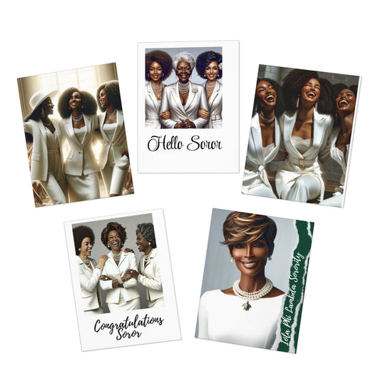 Celebrate Sorority Sisterhood in Style Greeting Cards (blank inside)