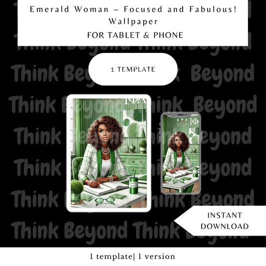 Emerald Woman – Focused and Fabulous! Wallpaper