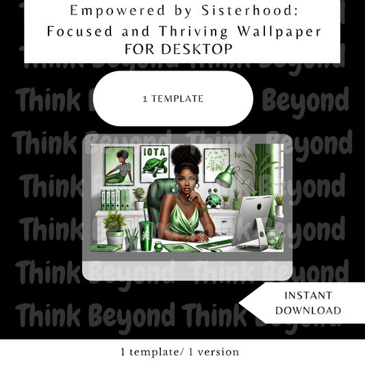 Empowered by Sisterhood: Focused and Thriving Wallpaper